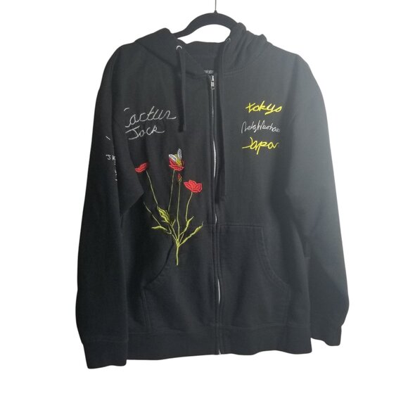 Travis Scott Cactus Jack Neighborhood Mens Cotton Blend Goth Punk Hoodie Sz L - Picture 2 of 9